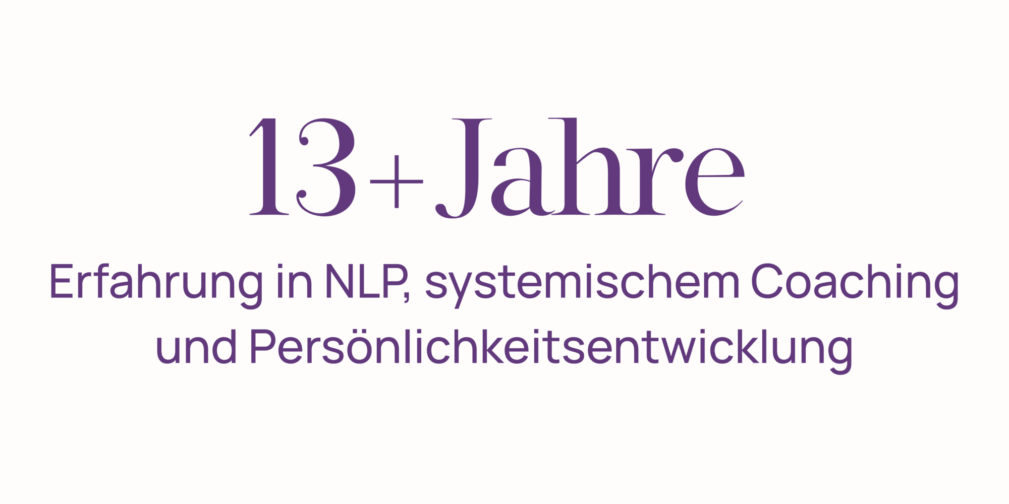 13+ Jahre Erfahrung in NLP Ausbildung