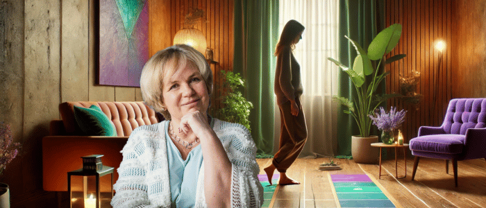 Frau beim Selbst-Coaching